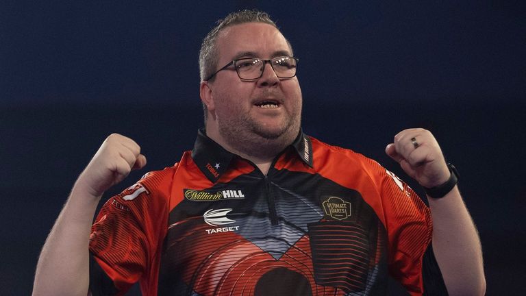 Stephen Bunting produced a sensational 111.06 average to make it through to Wolverhampton