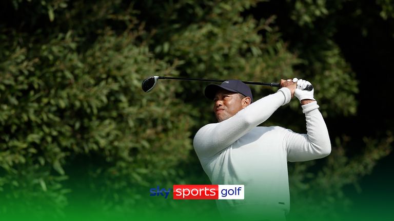 Highlights from Tiger Woods' first round at the Genesis Invitational at Riviera Golf Course.