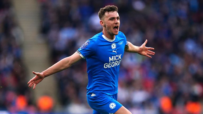 Harrison Burrows' double sealed victory for Peterborough at Wembley