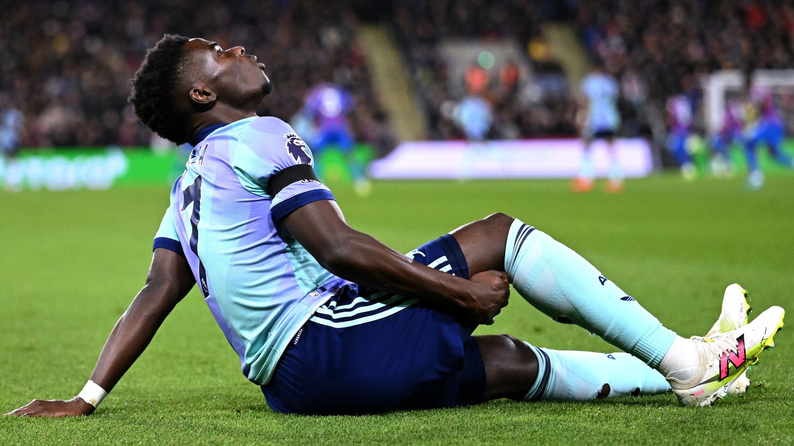 Bukayo Saka injury: Arsenal winger ruled out for ‘many weeks’