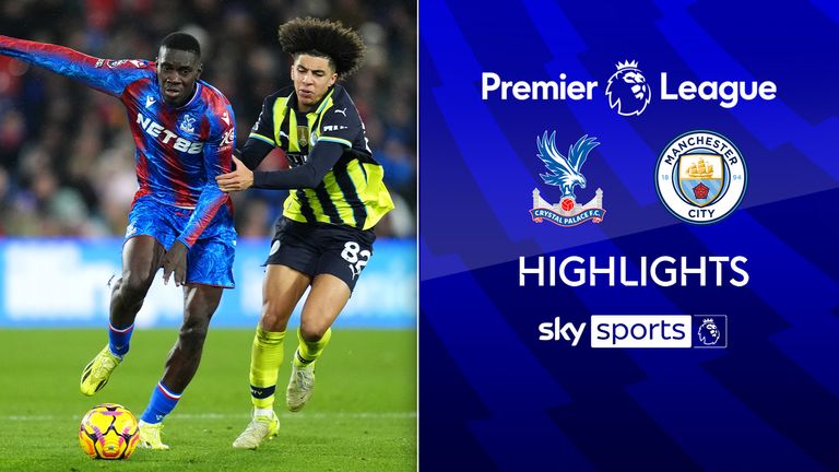 Crystal Palace 2-2 Manchester City: Highlights