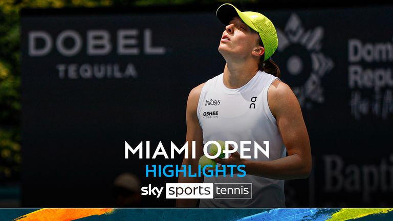 Iga Swiatek in the Miami Open