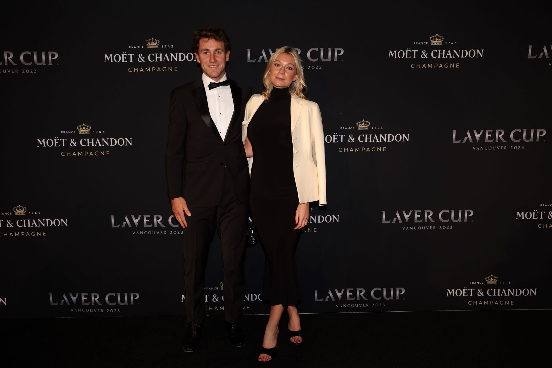 Casper Ruud and Maria Galligani at the Laver Cup 2023 - Preview Day 4 - Source: Getty