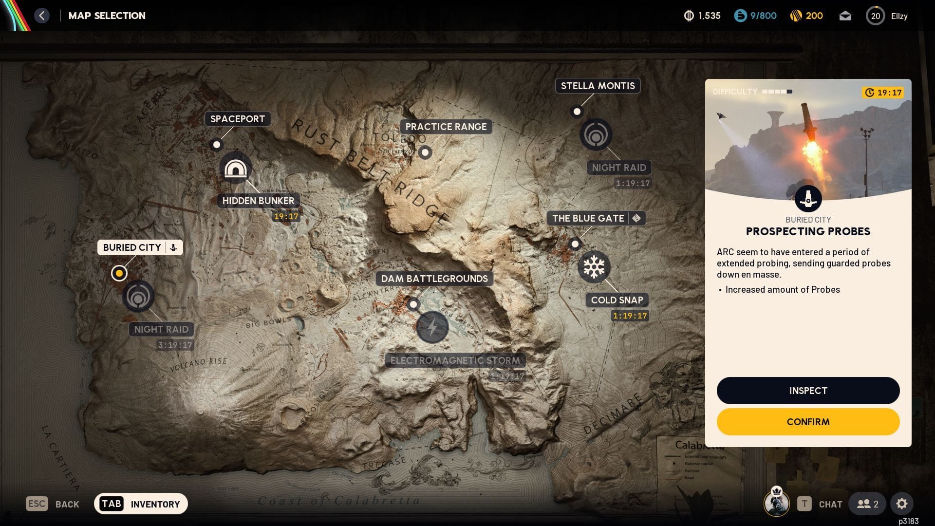 Prospecting Probes during week 10 Trials (Image via SK Gaming || Embark Studios)