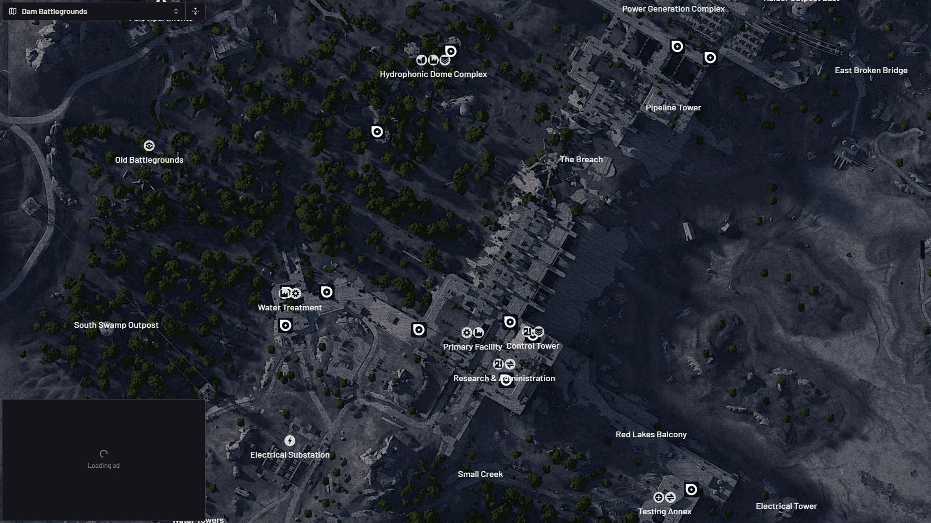 Fireballs in Dam (Image via Embark Studios || arcraidersmaps.app)