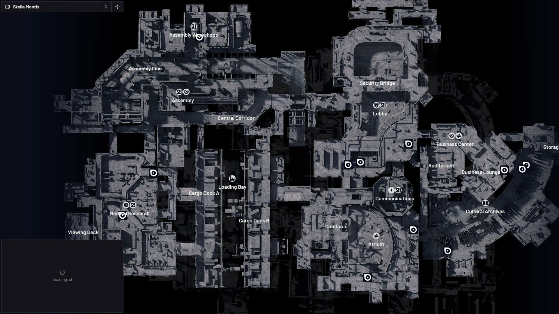 Stella Montis POIs (Image via Embark Studios || arcraidersmaps.app)