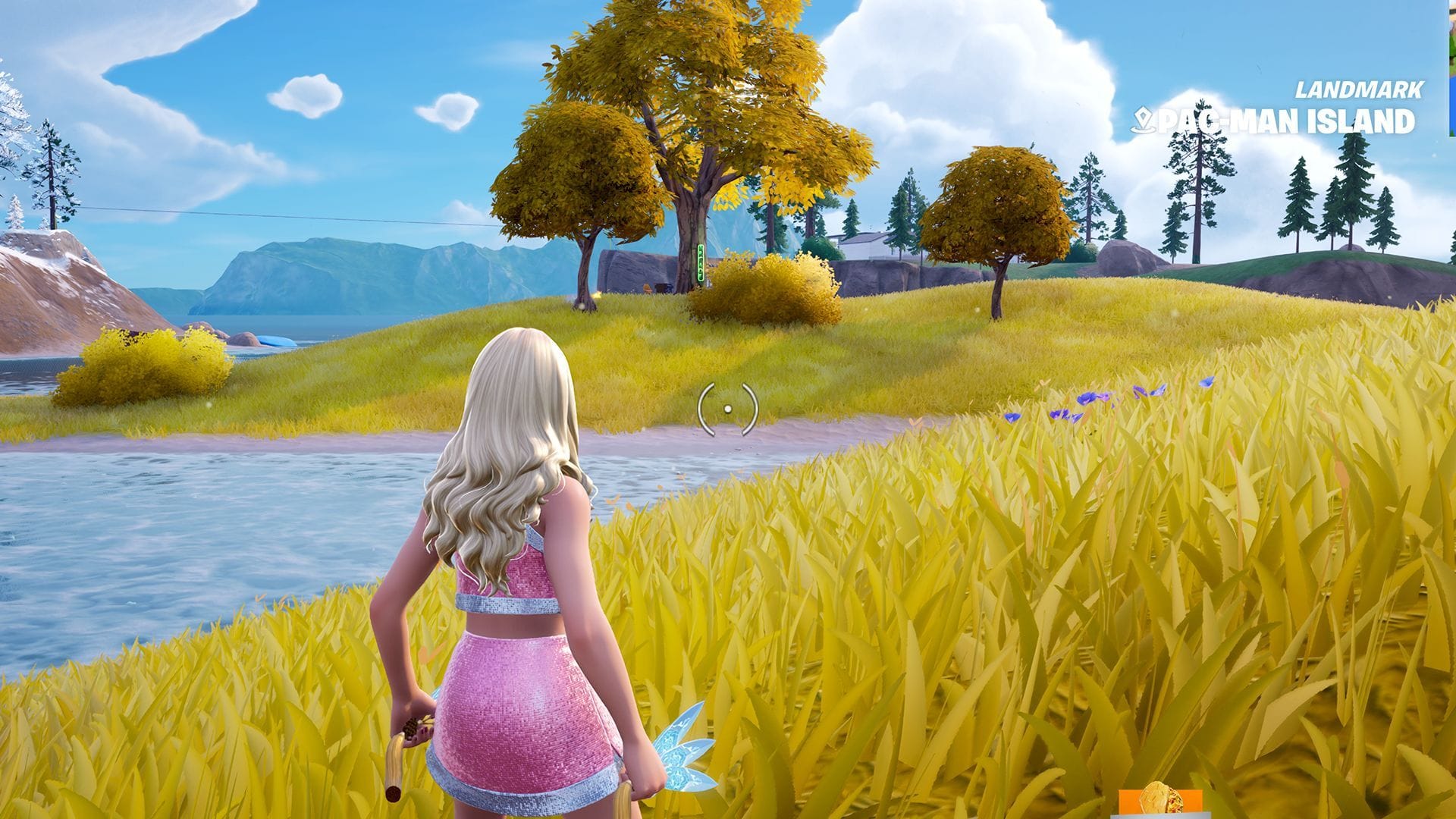 Pac-Man Island in Fortnite (Image via Epic Games)